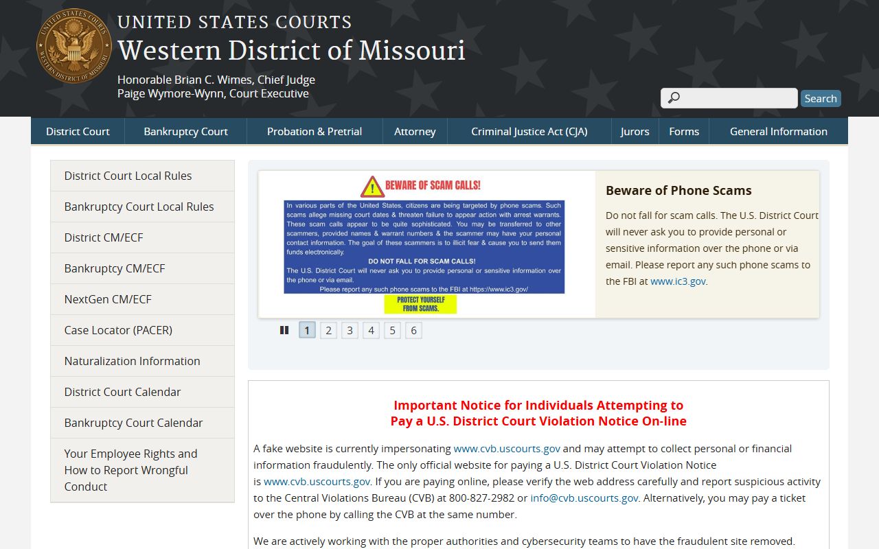 Benton County Circuit Court records compared with Western District of Missouri federal court