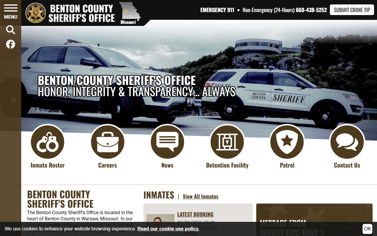 Benton County inmate records sheriff official website